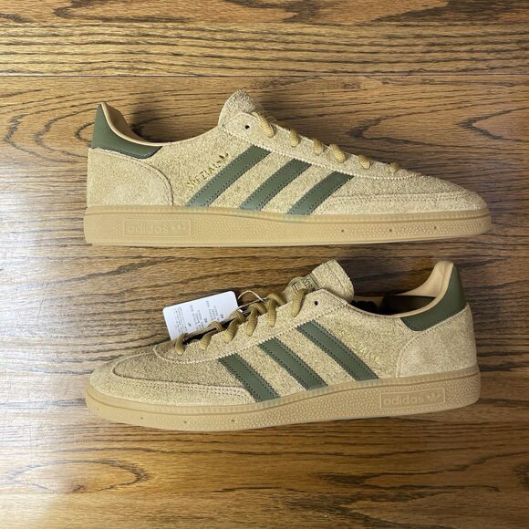 Mens adidas HANDBALL SPEZIAL Golden Beige Tan Olive Casual Shoe Size 11.5 13 14 main image 4